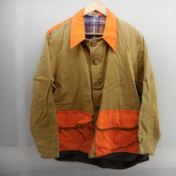 Black Sheep Other - Vintage Black Sheep Hunting Jacket Blaze Orange Canvas Field Coat Mens Large